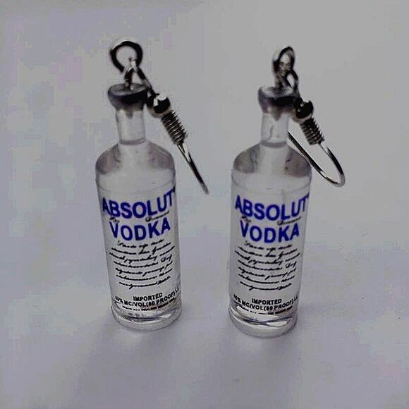 Bottle Shaped Earrings Fun for Summer Pool Party Beach Camping - Picture 1 of 7